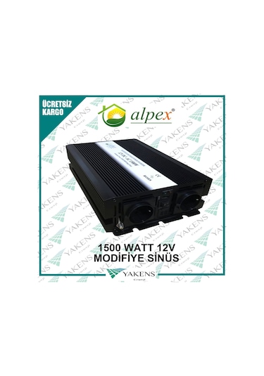 1500 Watt 12 Volt Modifiye Sinüs İnverter Alpex