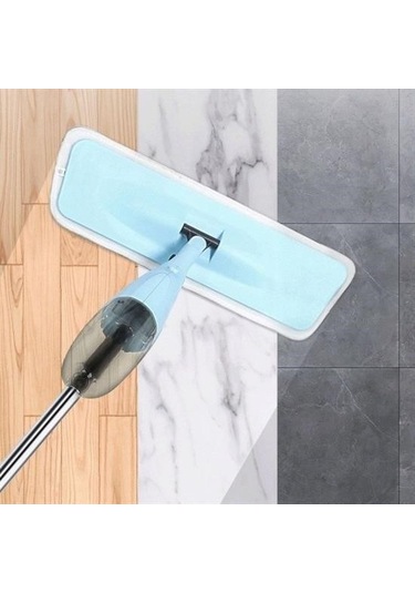 Büro Ev Ofis Yazlık Hijyeni İçin Döner Başlı Hazneli Spreyli Parke Ahşap Fayans Temizler Mop