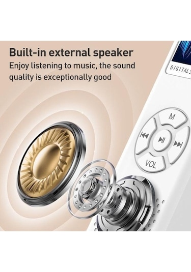 Xindoker Bluetoothlu Ekranlı Mp3/mp4 Çalar - Ses Kayıtlı Müzik Ve Roman Dinleyici, Siyah Düz Paket