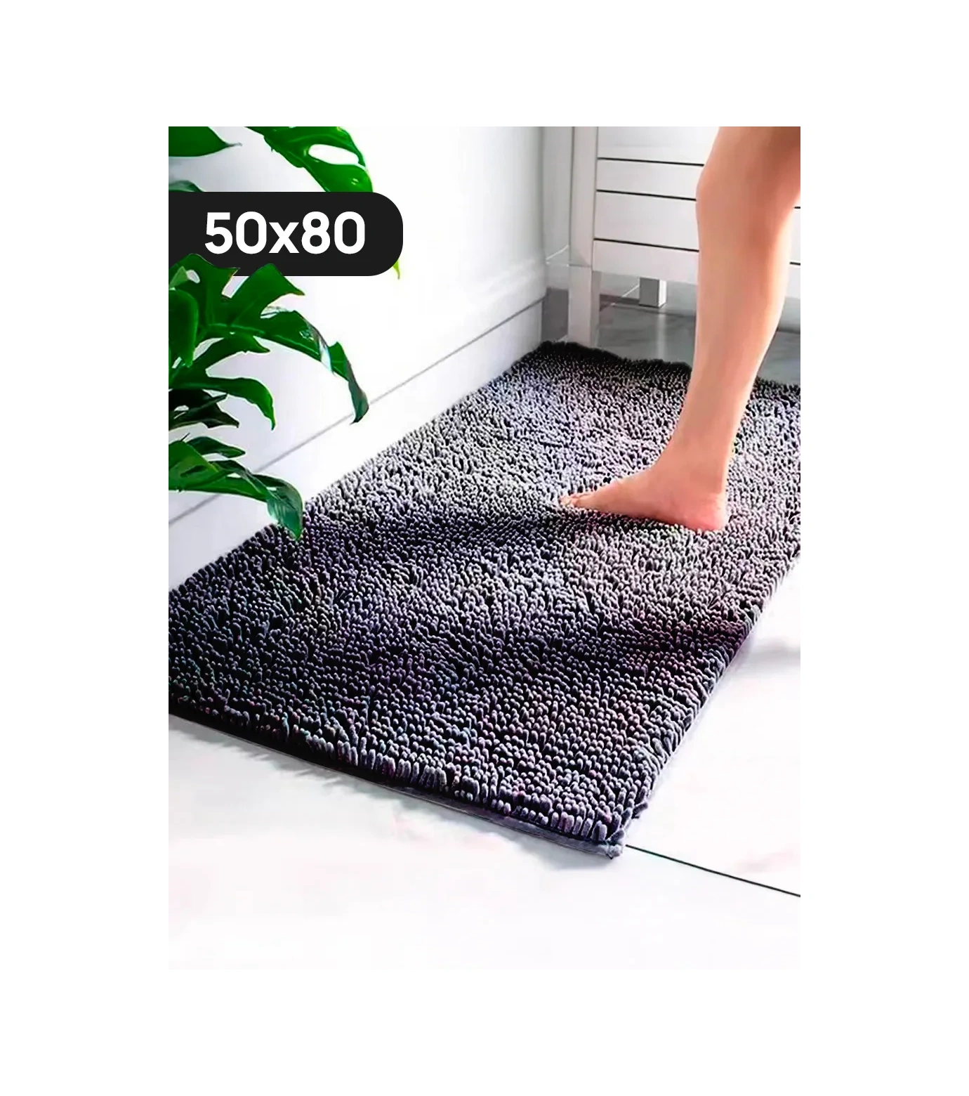 La Paris Kaymaz Banyo Ve Tuvalet Paspası 50x80 296925735 Siyah