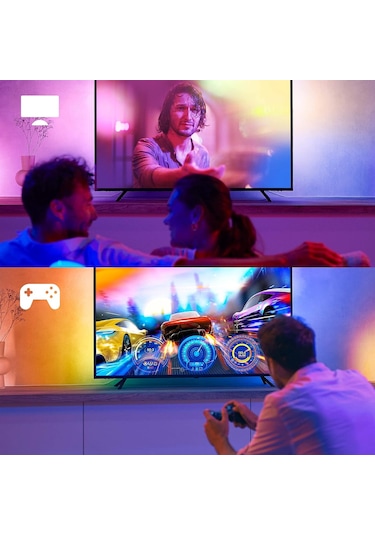 Philips Hue Lightstrip Gradient Tv 65" Akıllı Renkli Led Şerit Ay Çok Renkli