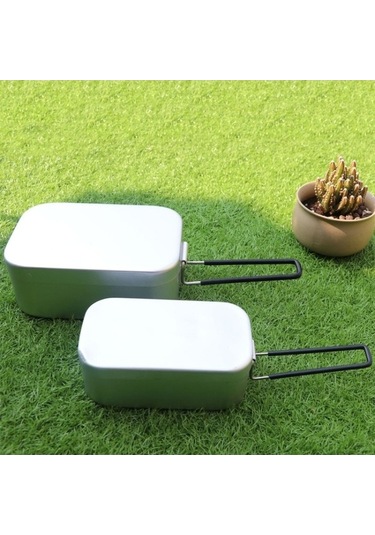 Wondernest Açık Seyahat Kamp Öğle Yemeği Kutusu Taşınabilir Katlanabilir Alüminyum Yemek Kabı 51743877 Çok Renkli Çok Renkli