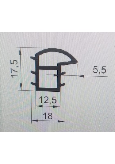 20 M. Çelik Kapı Contası Kalın İzolasyon-Yalıtım Fitili Çlk-21 380253520