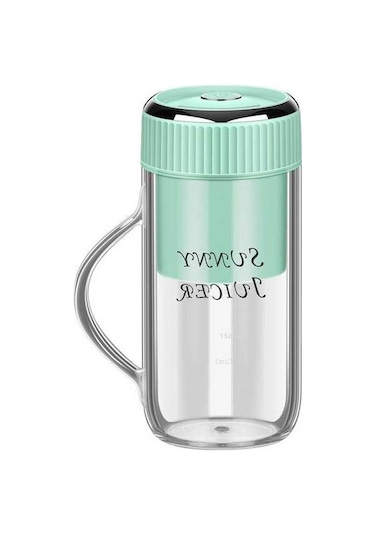 Wondernest Yeşil Taşınabilir Meyve Suyu Sıkacağı, Saman Lichen Kupası Karıştırıcı Bw Yeşil