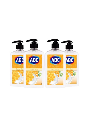 Abc Sıvı Sabun Bal & Süt Beyaz 4 x 400 ML