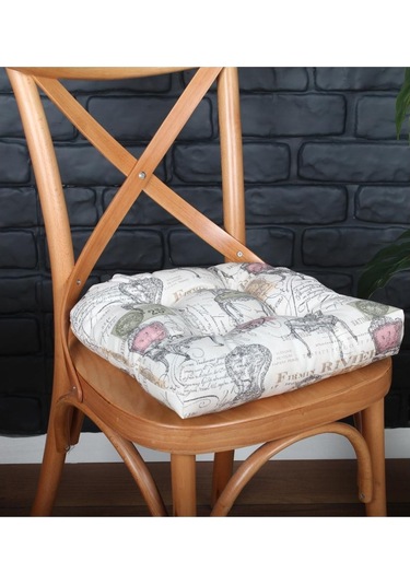 Altınpamuk Altınpamuk Lüx Pofidik Retro Sandalye Minderi Özel Lüx Dikişli Ba