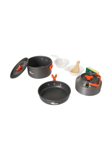 Urban Badger Vori 3 Parça Tencere Tava Çaydanlık Seti Gri