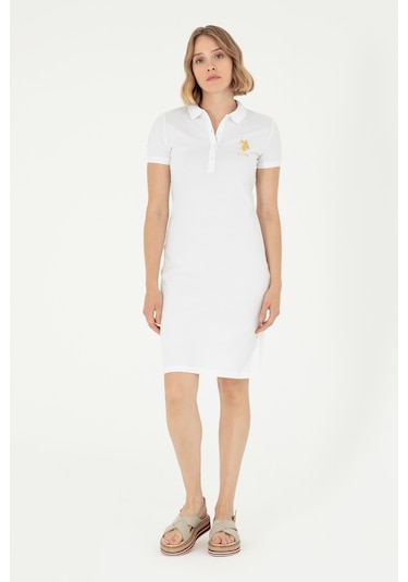 U.s. Polo Assn. Kadın Beyaz Elbise Örme 50280069-vr013