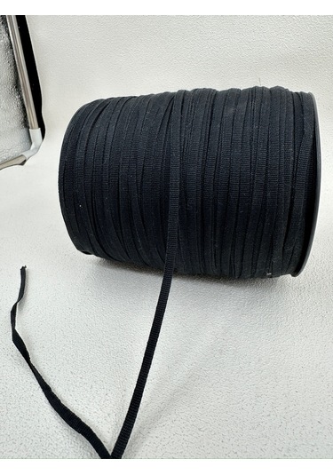 4 Mm Askılık Grogren Şerit 5 Metre - Siyah