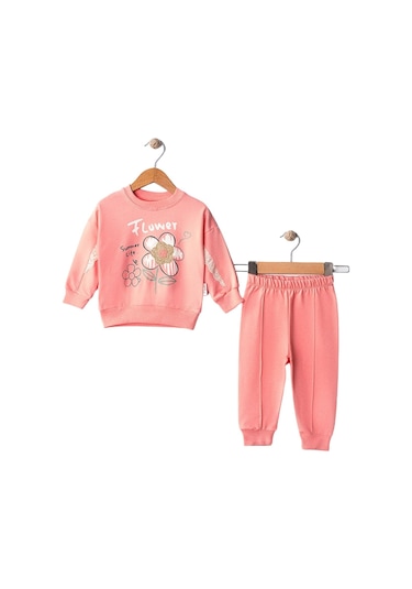 Crassi Kız Bebek Takım Flower Baskılı SOMON