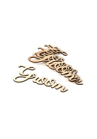 Konesam 5 Adet Ahşap Gelin Damat Tabela, Düğün/resepsiyon Dekorasyonu, Vintage Stili, İç/outdoor Kullanım, Canlı Atmosfer Katkısı