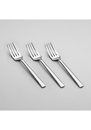 Nehir Dalyan Sade 12 Kişilik 84 Parça Kutulu Çatal Kaşık Bıçak Takımı Gümüş