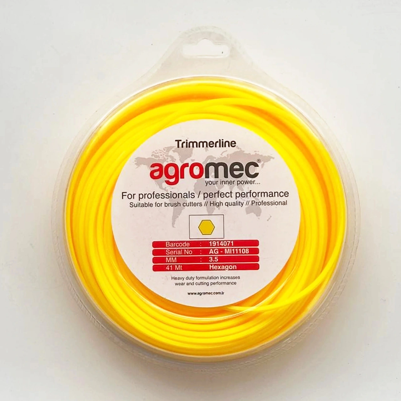 Agromec 3.50mm 41 Mt Altı Köşe Motorlu Tırpan Misinası