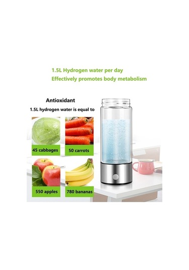 Wondernest Taşınabilir Su Şişesi, Oppoverd Hidrojen Teknolojisi 1 Litre