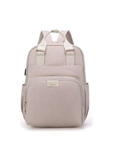 Fq Fonksiyonlu Çok Çantası Bej Bej Bebek Bakım Anne Ug Bej Bej