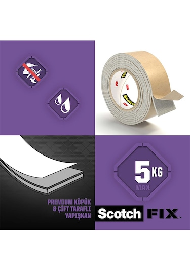 Scotch Ayna Montaj Bandı 19mm x 1.5m