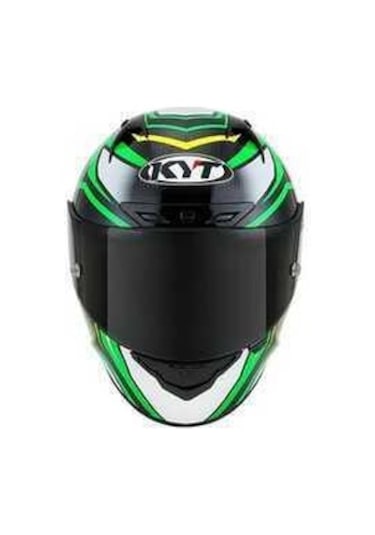 Kyt Nz Race Carbon Stride Yeşil Motosiklet Kaskı Yeşil