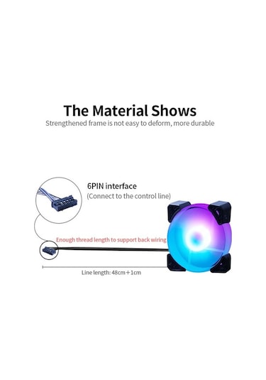Didadodo 12cm Rgb Soğutma Fanı - Sessiz Hidrolik Yatak, Aura Sync, 1200 Rpm Beyaz Beyaz