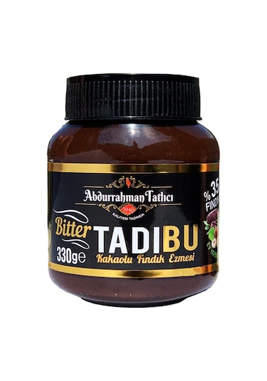 Abdurrahman Tatlıcı Tadıbu Bitter Kakaolu Fındık Ezmesi 330 G