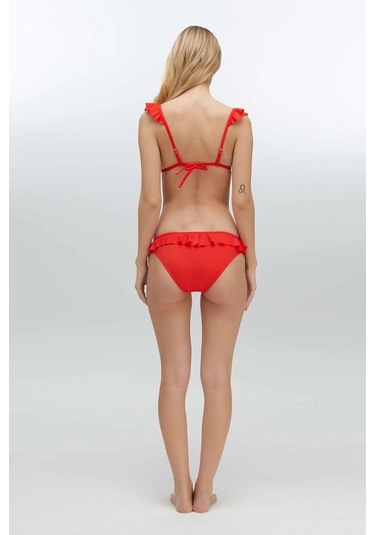 U.S. Polo Assn. Kadın Kırmızı Bikini Takım