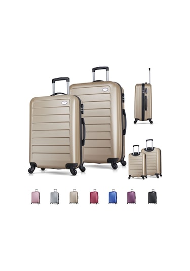 My Valice Ruby Abs 2'Li Valiz Seti (Orta Ve Büyük)