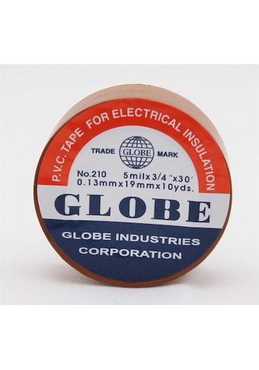 Globe Pvc Elektrik İzolasyon Bant "0.13x19x10yrds" Kahverengi