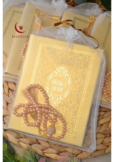 Yasin Tül Kese Termoderi Kaplı-arapça Türkçe Okunuşlu Ve Mealli Mevlid Ve Bebek Hediyeliği 5adet Mstd