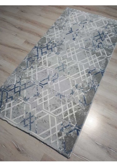 Armis Halı Kolaj A311A Gri Mavi Halı Yolluk 100X200 Cm