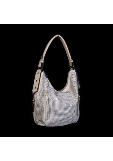 Nas 1071 Taşlı Kadın Omuz Çantası Kum Siyah
