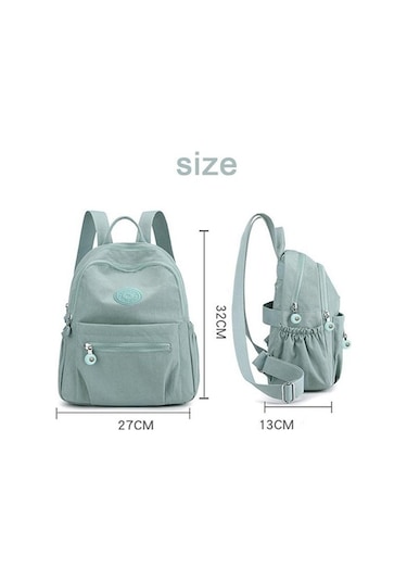 Ganzhoushop Sky Sırt Sırt Seyahat Omuz Okul Moda Mini Küçük Kapasiteli Çantası Çantası Çantası Büyük Blue De Çok Renkli