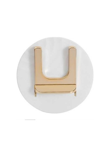 Novahub Pratik Duvar Montajlı Saç Kurutma Makinesi Tutucusu Yapışkanlı Beyaz