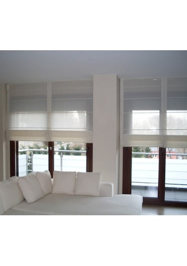 Katlamalı Keten Tül Stor Perde (444106741)