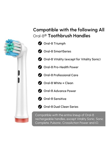 Echo Home Regular Cleaning Oral-B Uyumlu Yedek Başlık 4'lü