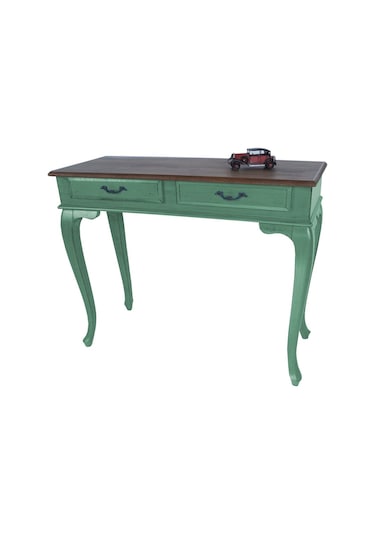 Masifart Ceviz Eskitme Tablalı Dresuar Yeşil 120 Cm Eskitme  Patin Yeşil