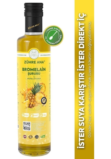 Bromelain Ananas İçeren  Şurubu