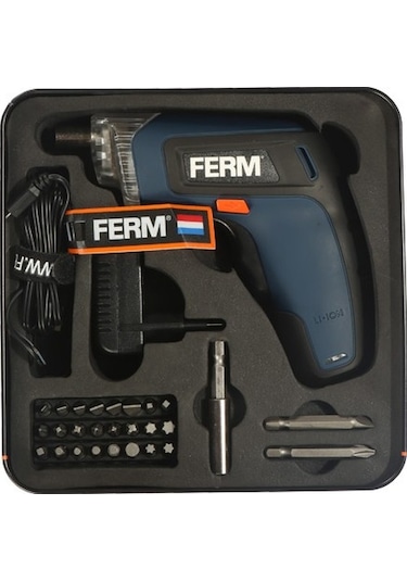 Ferm CDM1132 3.6V 1.3Ah Li-Ion Akülü Vidalama + 27 Parça Set