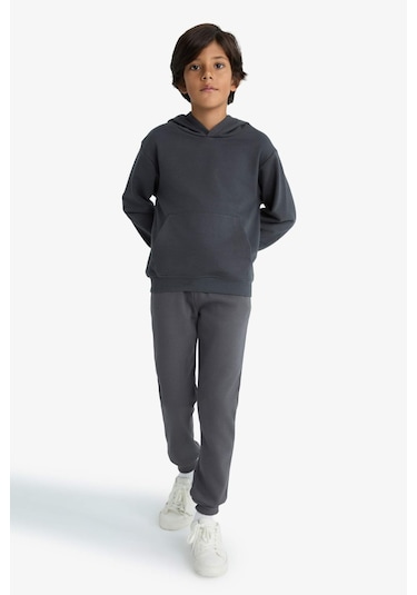 Defacto Erkek Çocuk Beli Lastikli Kalın Eşofman Altı W0773a625wnar126 Antrasit