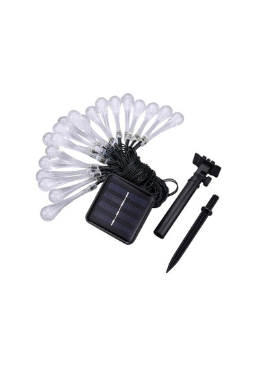 Didadodo Güneş Enerjili 30 Led Dekoratif Işık Mor 30 Adet Mor Led Işık -