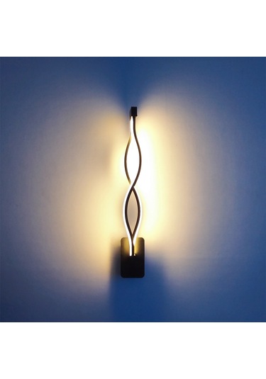 Jeemson Alüminyum Siyah Duvar Lambası - 16w Led Işık, 50.000 Saat Ömür, 5-10 Aydınlatma, Banyo/showcase Uygun Siyah