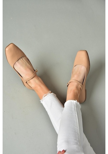 Fox Shoes S726252509 Ten Kadın Babet Ten Rengi