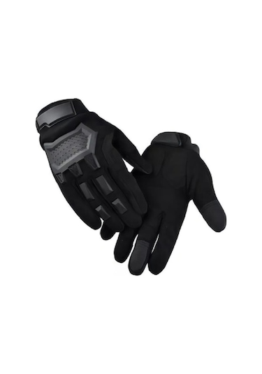 Fortunelane Unisex Kışlık Spor Eldivenleri - Ultra İnce Lif, Isı Koruma, Dokunmatik, Konforlu Tutuş Özellikli Motor Gantları M