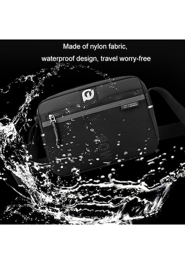 Sones Wepower Erkek Outdoor Günlük Naylon Çapraz Çanta Tek Omuz Çantası Koyu Mavi