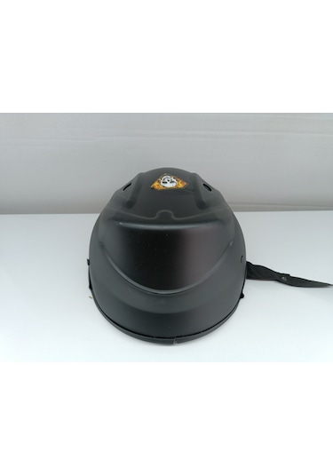 Mrthlmt Yerli Üretim Havalandırma Delikli Jokey Motosiklet Kaskı Mat Siyah