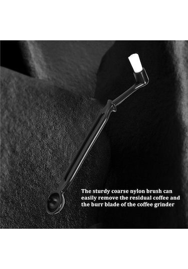 Adet Kahve Temizleme Fırçası Alet Seti Espresso Makinesi Grup Başlığı İçin Siyah&gümüş