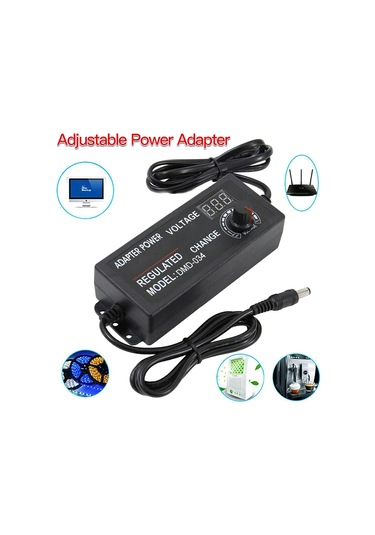 Yifomall Evrensel Voltaj Adaptörü - 3v-12v 5a Ayarlanabilir Şarj Cihazı 100-240v