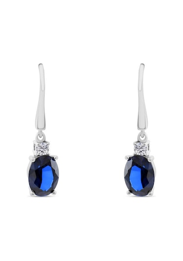 1.55 Karat Safir Pırlanta Küpe