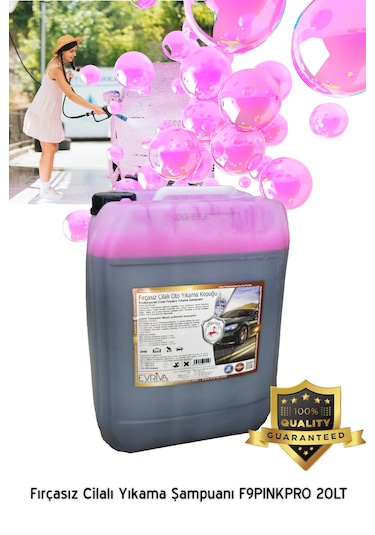 Abrias Fırçasız Cilalı Yıkama Pemve Köpük Ve Şampuanı Pınkpro 20l