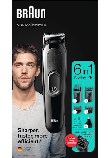 Braun MGK 3320 Erkek Bakım Kiti 6'sı 1 Arada Şekillendirici