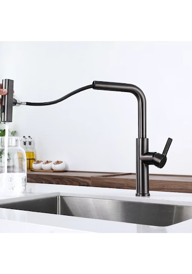 Faumix KAV6677090 Spiralli Mutfak Bataryası Siyah