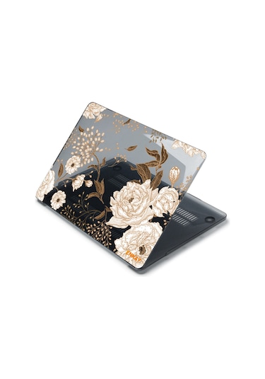 Macbook Pro 13" A1706 /A1708 /A1989 /A2159 Koruyucu Laptop Kılıfı Altın Şakayık